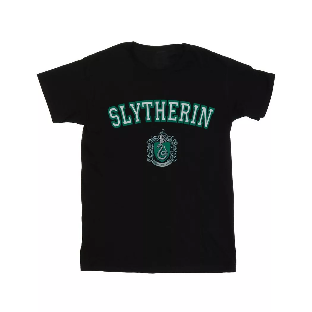 Harry Potter - Slytherin TShirt, für Damen, Schwarz, Größe S