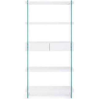 mutoni Libreria Linea Legno bianca 90x39x180  