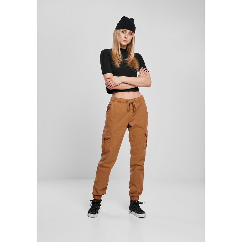 URBAN CLASSICS Pantalon Jogging Cargo Taille Haute  