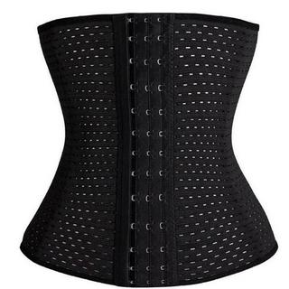 eStore  Girovita / Corsetto da allenamento per figura a clessidra, XL - Nero 