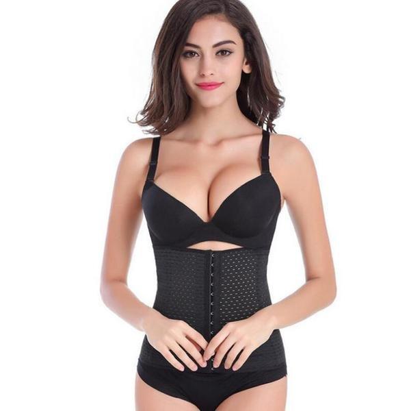 eStore  Girovita / Corsetto da allenamento per figura a clessidra, XL - Nero 