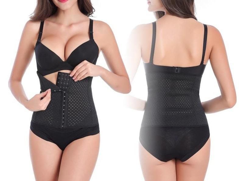 eStore  Waist Trainer / Corset d'entraînement pour sablier, XL - Noir 