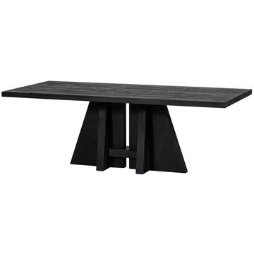 Tavolo da pranzo Kean in legno di mango nero 220x100