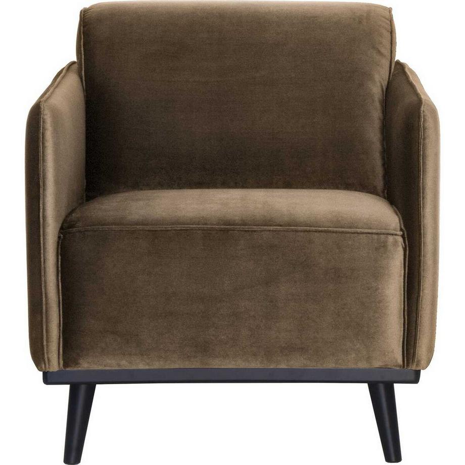 Sessel Statement mit Armlehnen Velvet Taupe