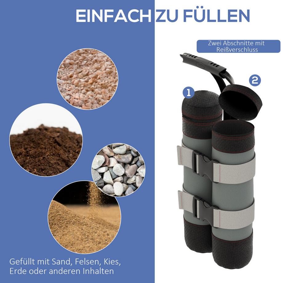 Outsunny  Pavillon Sandsäcke 