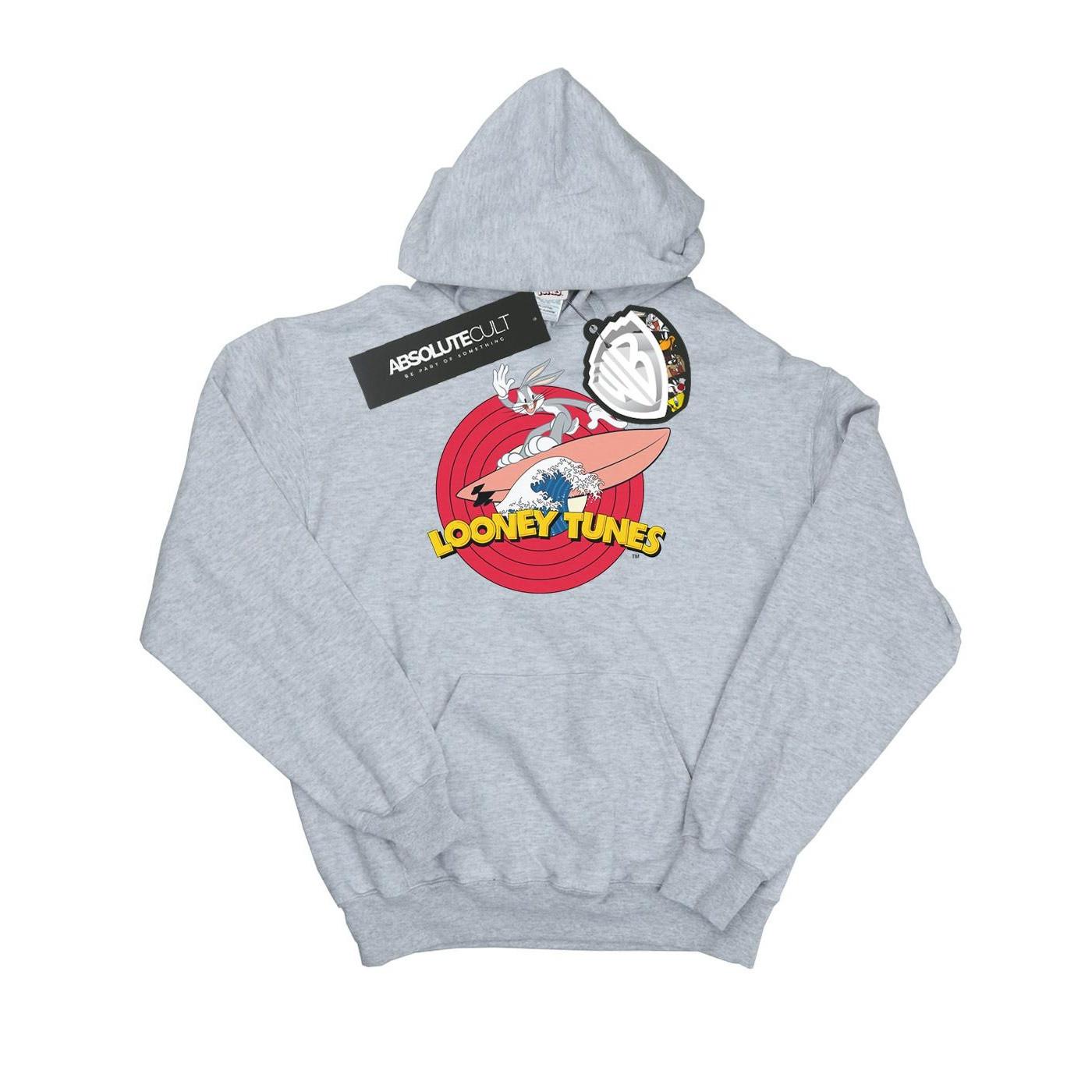 Image of Bugs Bunny Surfing Kapuzenpullover Herren Grau 4XL