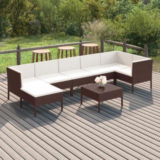 VidaXL Garten-sofagarnitur poly-rattan  