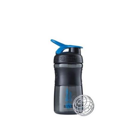 Blender Bottle  20oz / 590ml BlenderBottle SportMixer Flip, Black/Cyan 