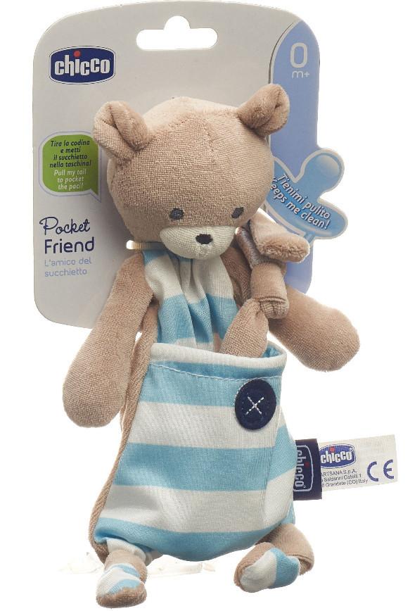 Chicco  Chicco Schnullerhalter POCKET FRIENDS Boy (1 Stk) 