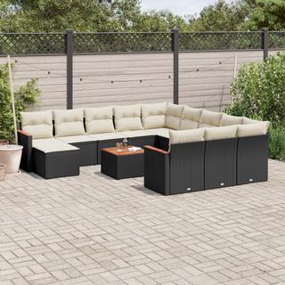 VidaXL Ensemble de canapés de jardin rotin synthétique  