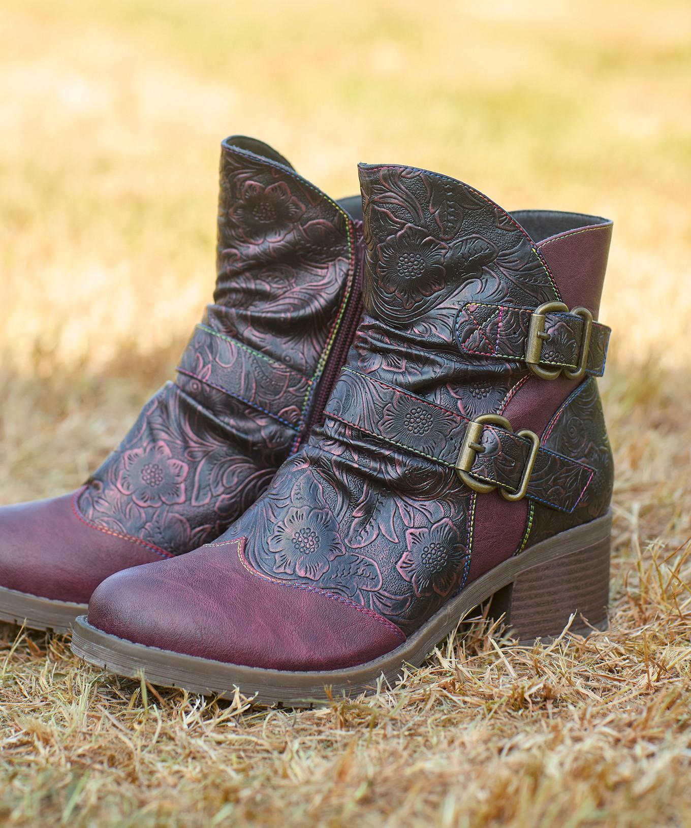 Joe Browns  Stiefeletten mit metallischem Wirbelmuster 