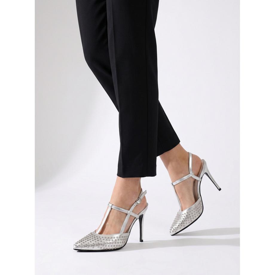 Marc Ellis Spitz zulaufender Slingback Absatzschuh  