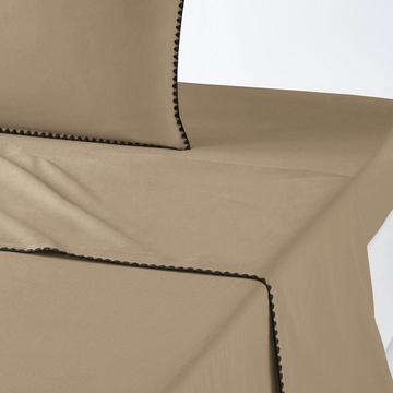 Unifarbenes Leintuch Merida aus vorgewaschener Baumwolle