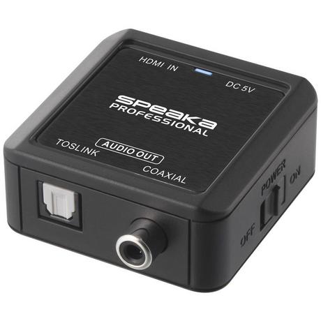 SpeaKa Professional  Audio Konverter [HDMI - Koaxial, Toslink] 