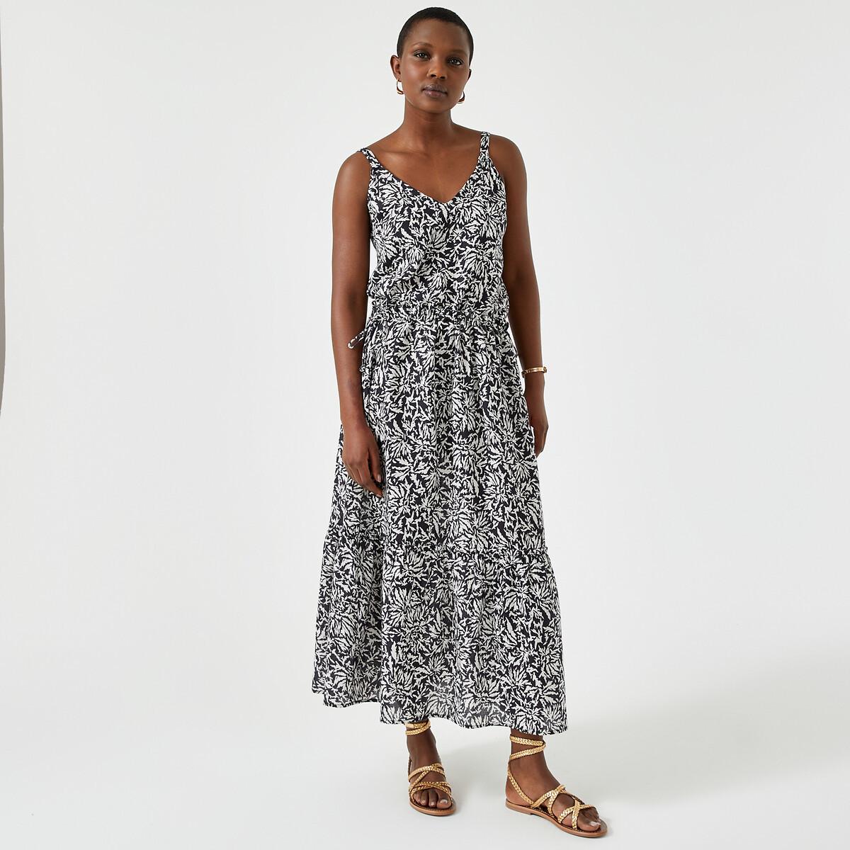 Image of Weites Multilook-maxikleid Mit Blumenprint Damen 50