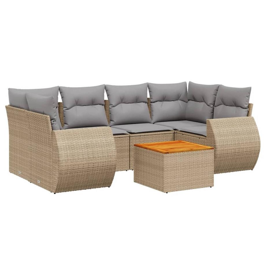 Ensemble de canapés de jardin rotin synthétique
