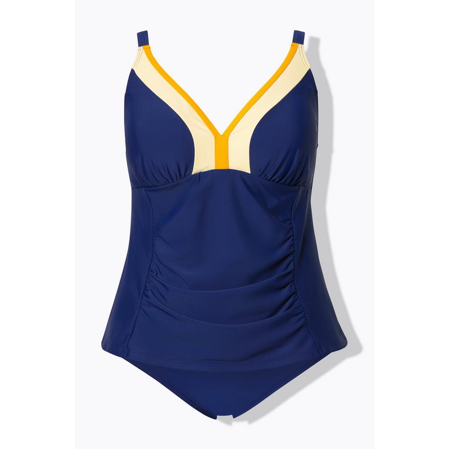 Ulla Popken Tankini Raffungen Softcups Verstellbare Träger Recycelt  