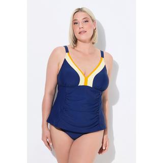 Ulla Popken Tankini Arricciature Coppe Morbide Spalline Regolabili Riciclato  