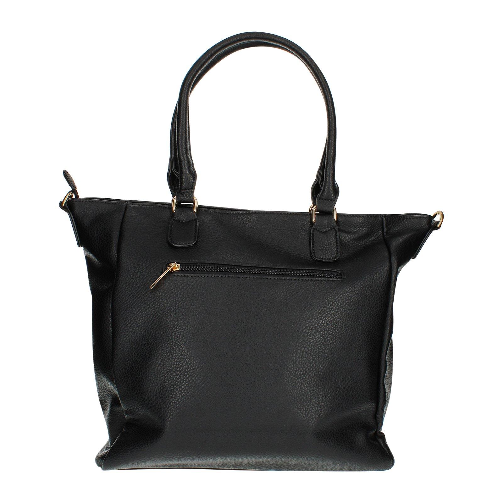 Gallantry  Borsa shopper in similpelle nera 