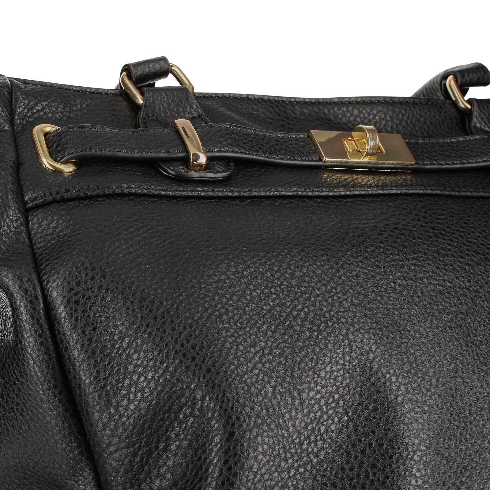 Gallantry  Borsa shopper in similpelle nera 