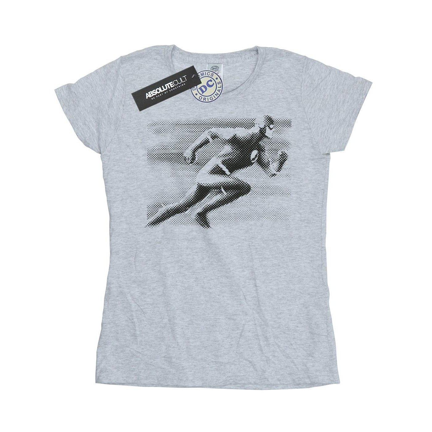 Image of The Flash Spot Racer Tshirt Damen Grau M