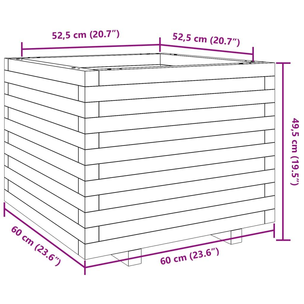 VidaXL fioriera da giardino Legno di pino impregnato  