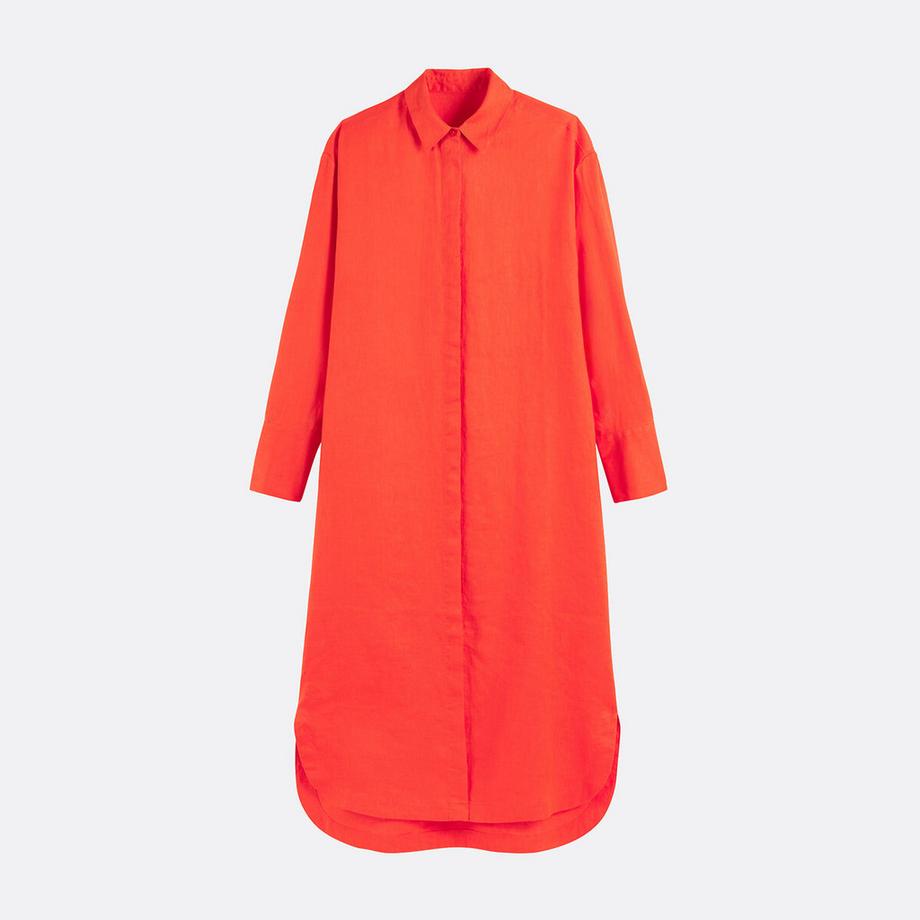 La Redoute Collections  Gerade geschnittenes Hemdblusenkleid 