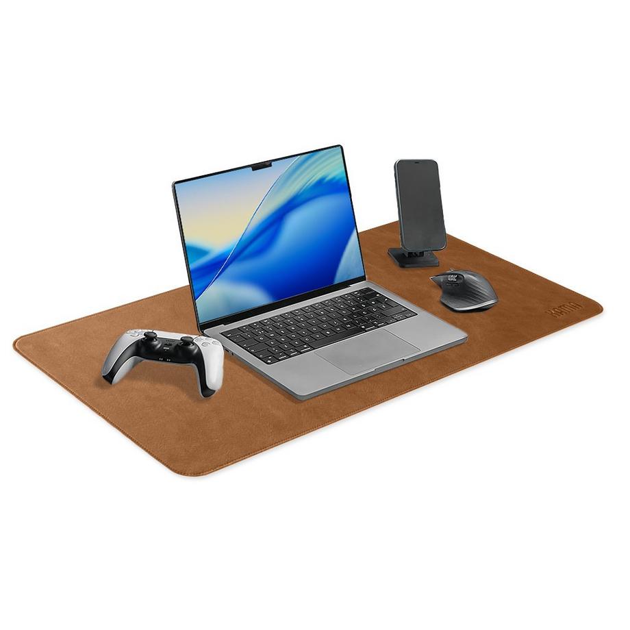 KAMA tapis de bureau Premium, Mousepad (Faux Cuir)  