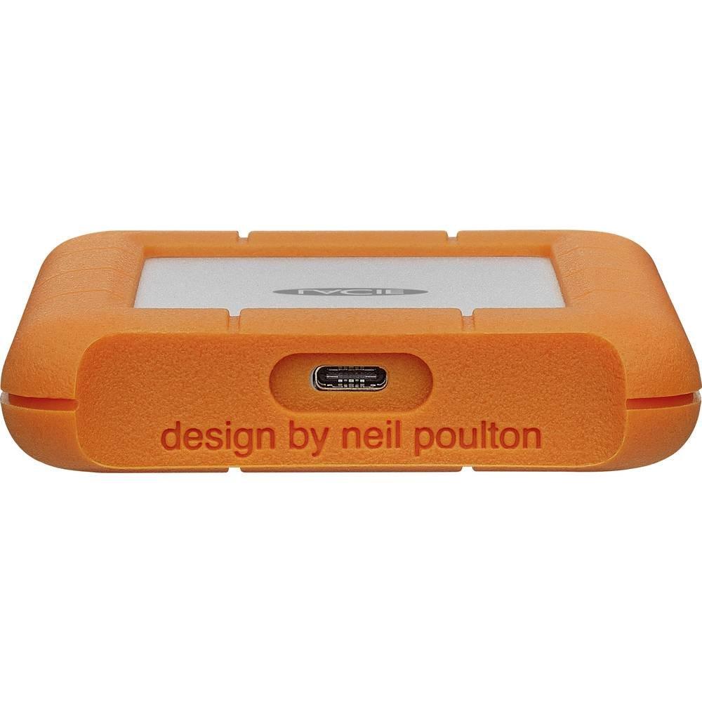 LACIE  LaCie Rugged USB-C disco rigido esterno 1000 GB Arancione, Argento 