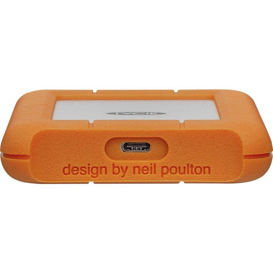 LACIE  LaCie Rugged USB-C disque dur externe 1000 Go Orange, Argent 