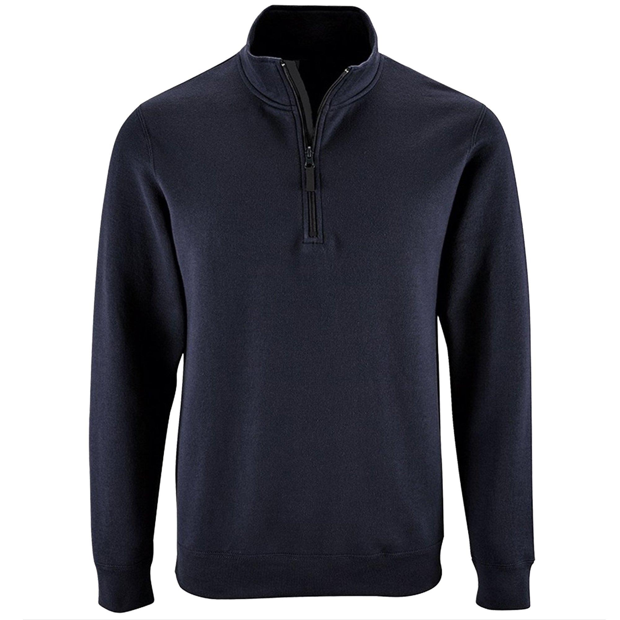 Image of Stan Kontrast Zip Sweatshirt Herren Marine S