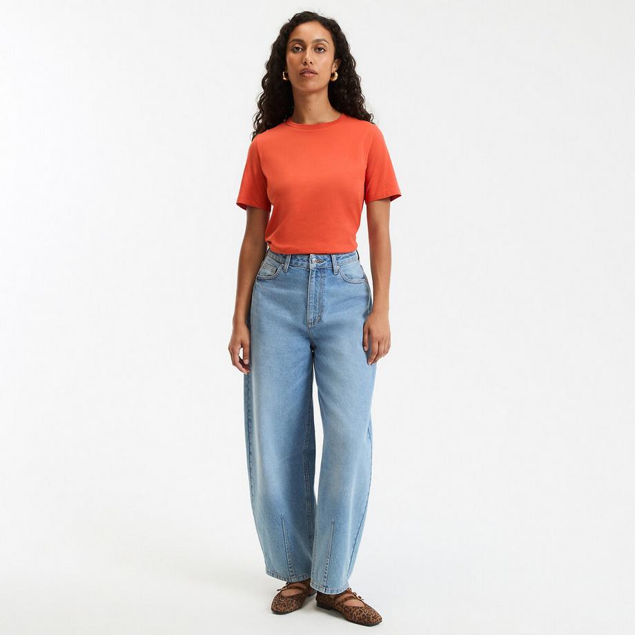 La Redoute Collections T-shirt col rond manches courtes  