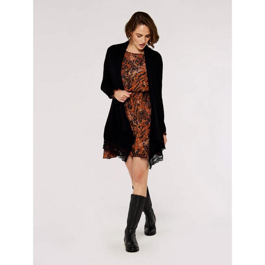 APRICOT Gerippte Strickjacke  