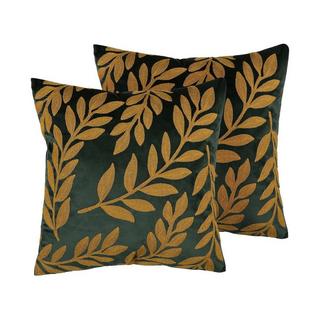 Beliani Lot de 2 coussins en Velours Moderne MISTLETOE  