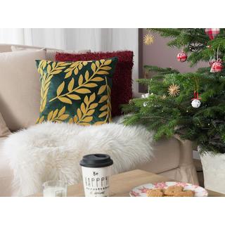 Beliani Lot de 2 coussins en Velours Moderne MISTLETOE  