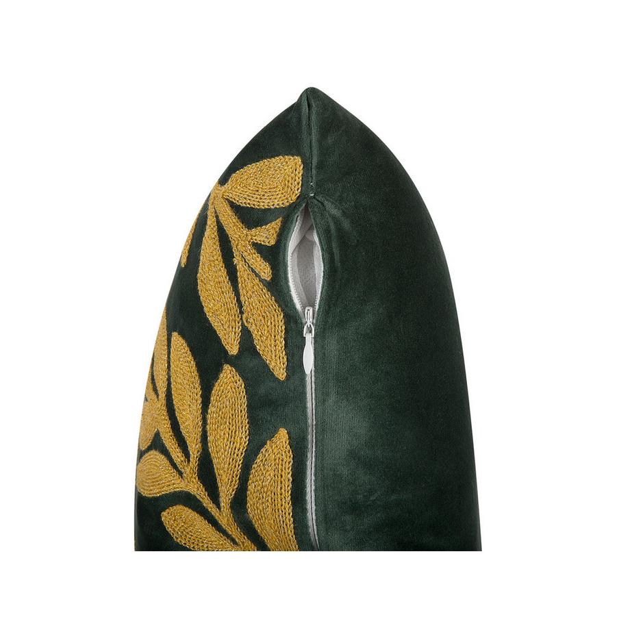 Beliani Dekokissen 2er Set aus Samtstoff Modern MISTLETOE  