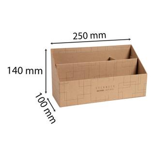 Exacompta Trieur vertical / porte lettres 3 compartiments carton Eterneco - x 4  