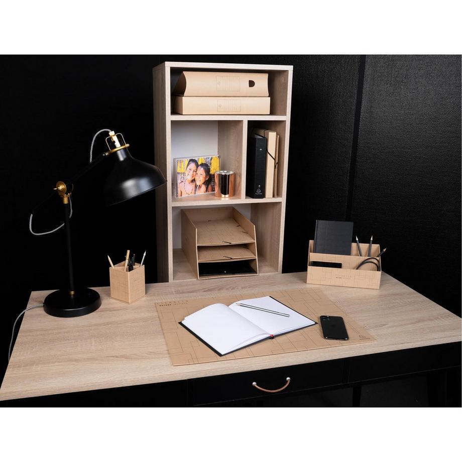 Exacompta Trieur vertical / porte lettres 3 compartiments carton Eterneco - x 4  