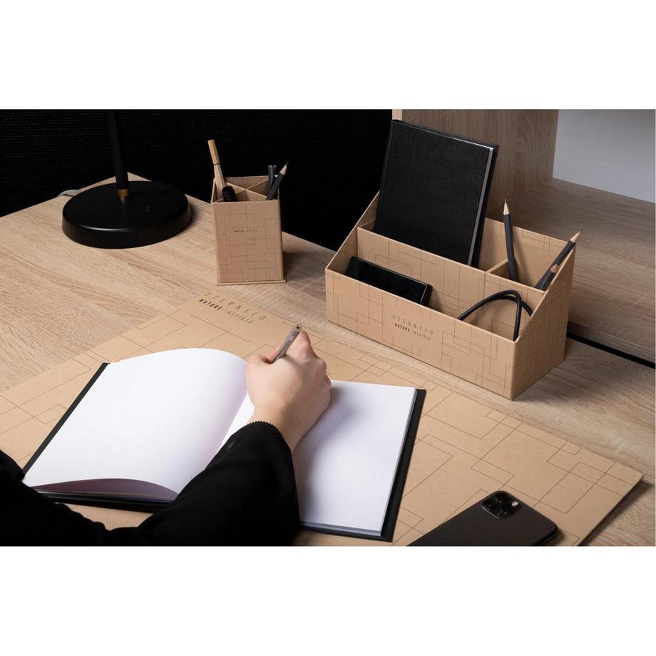 Exacompta Trieur vertical / porte lettres 3 compartiments carton Eterneco - x 4  