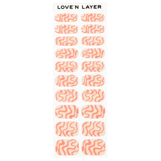 Lovenlayer  adesivi per unghie Autocollants pour ongles Sweet Swirl Pale Coral 