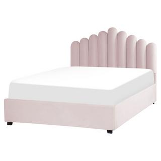 Beliani Bett mit Bettkasten aus Samtstoff Modern VINCENNES  