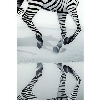 KARE Design Verre Savannah Zebra 120x120cm  