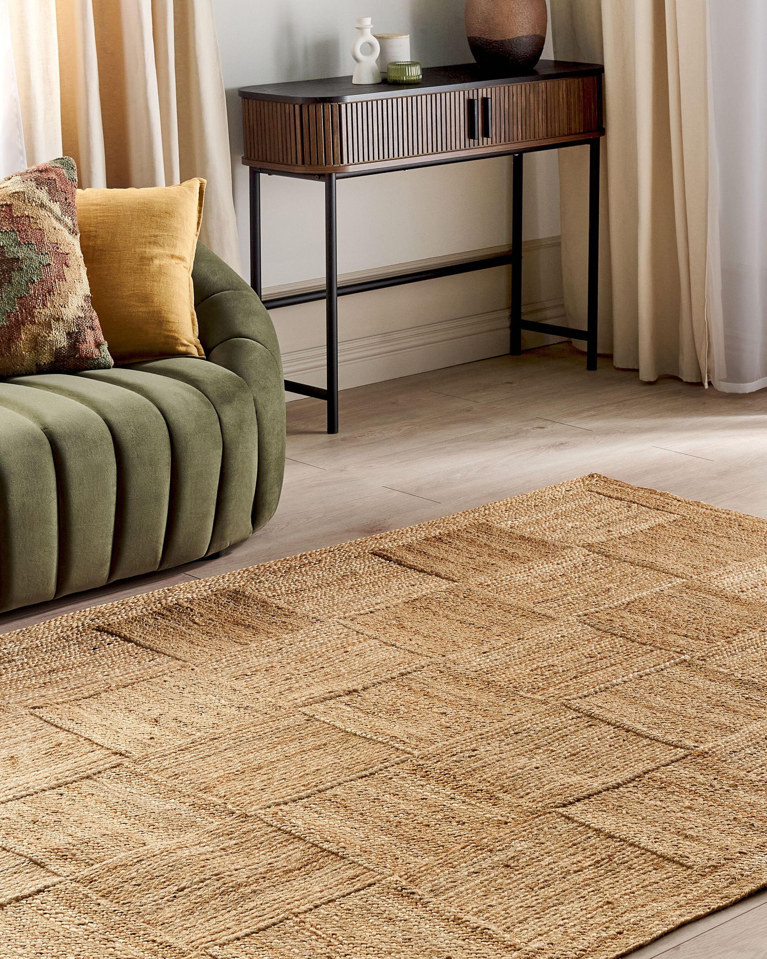 Beliani Tapis en Jute Boho ESENTEPE  