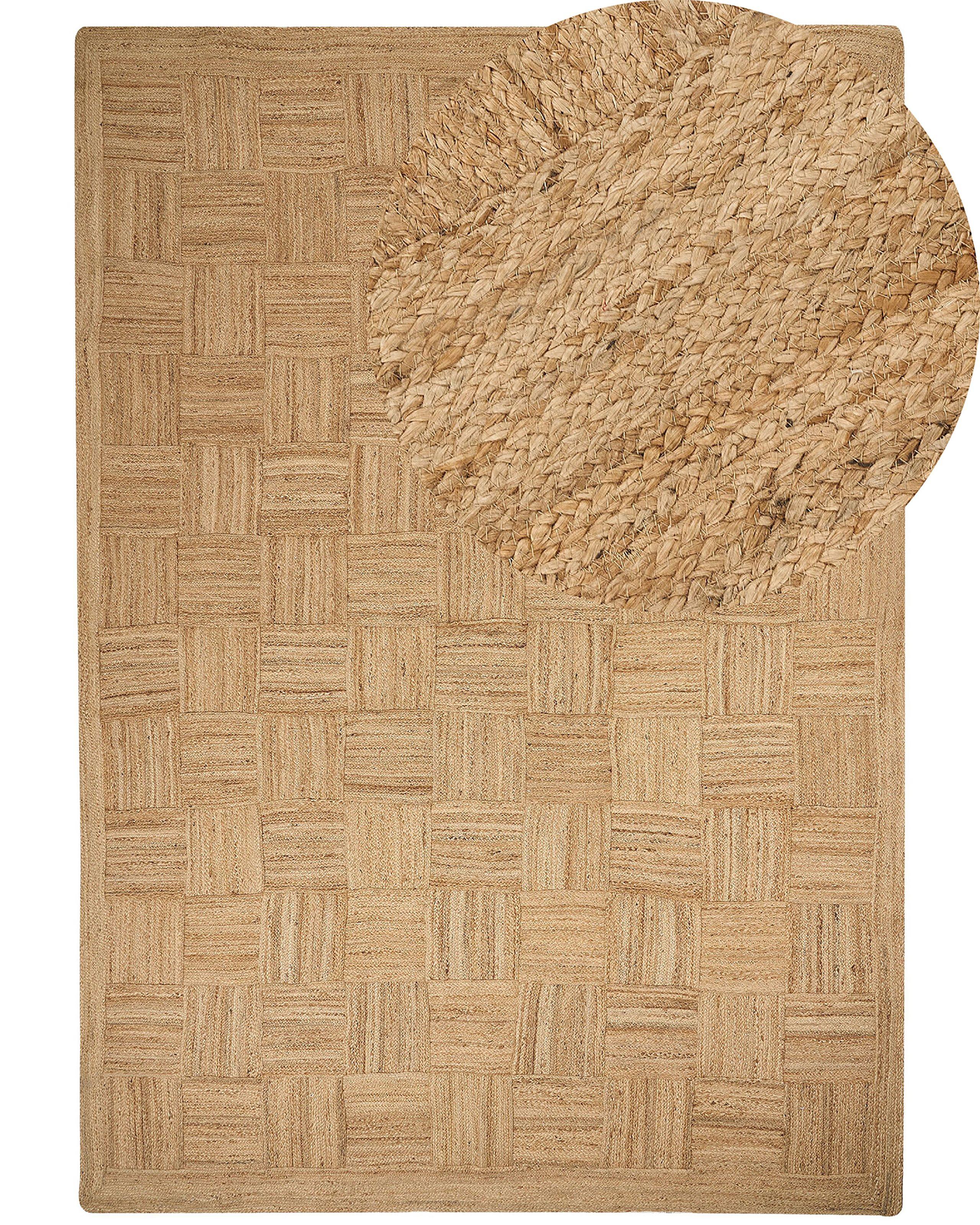 Beliani Teppich aus Jute Boho ESENTEPE  