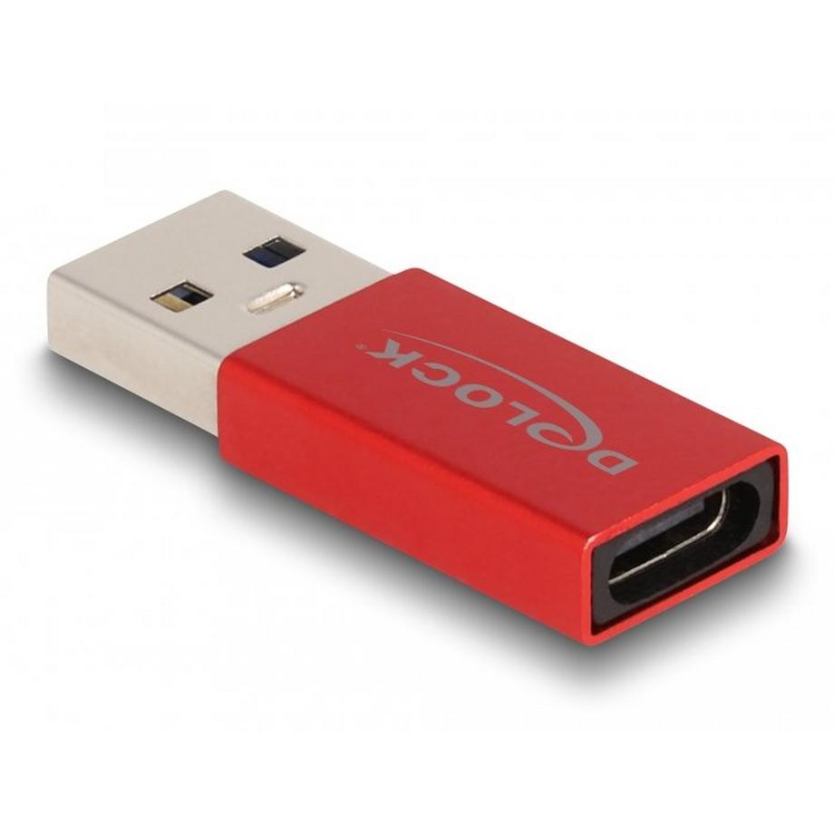 DeLock  DeLOCK 60044 Kabeladapter USB C USB A Rot 