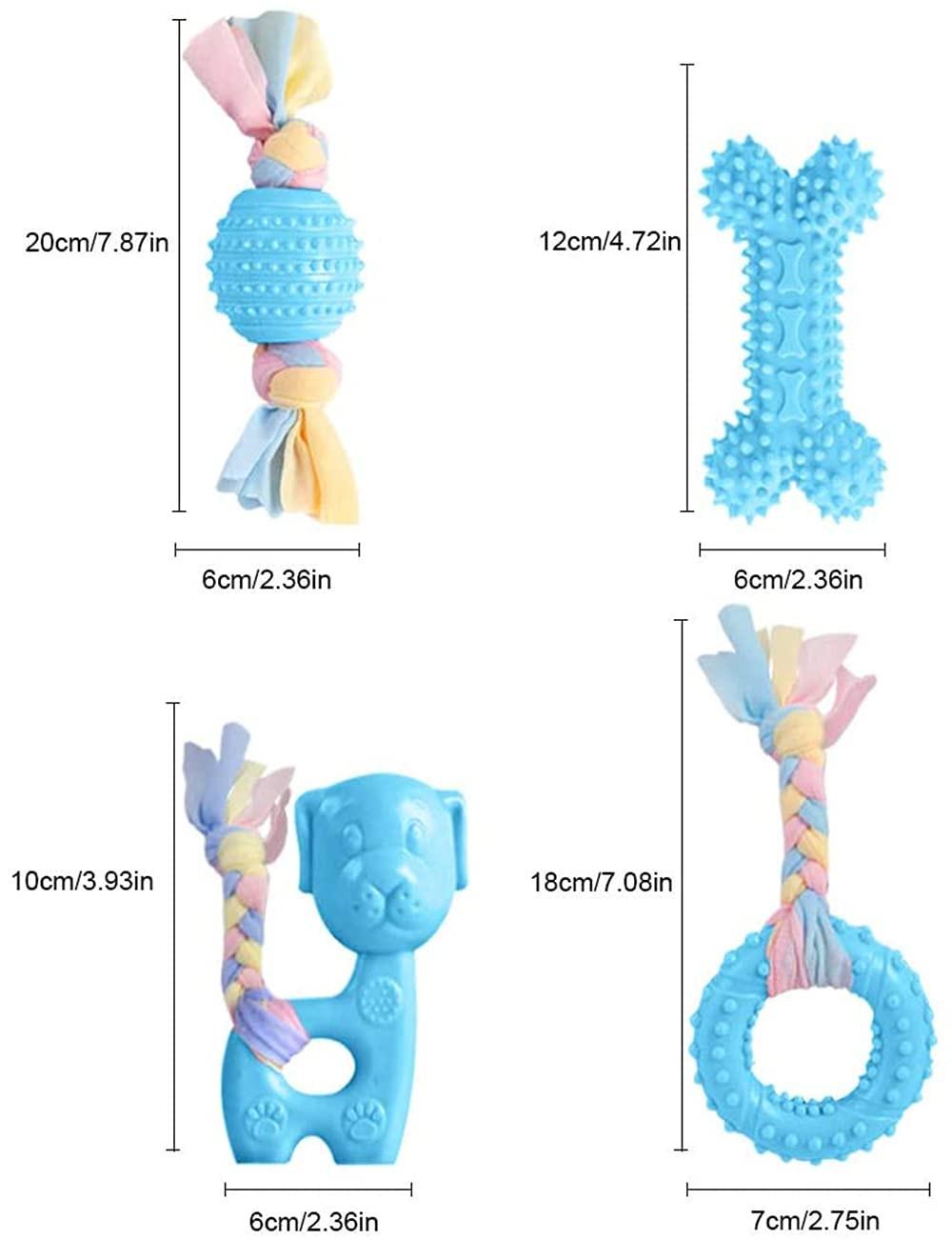 Alopini  Jouet pour chien, jouet à mâcher pour chiens, jouet à mâcher agressif pour chiots/petits et moyens chiens avec balle et cordes en coton. 