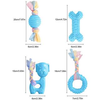 Alopini  Jouet pour chien, jouet à mâcher pour chiens, jouet à mâcher agressif pour chiots/petits et moyens chiens avec balle et cordes en coton. 
