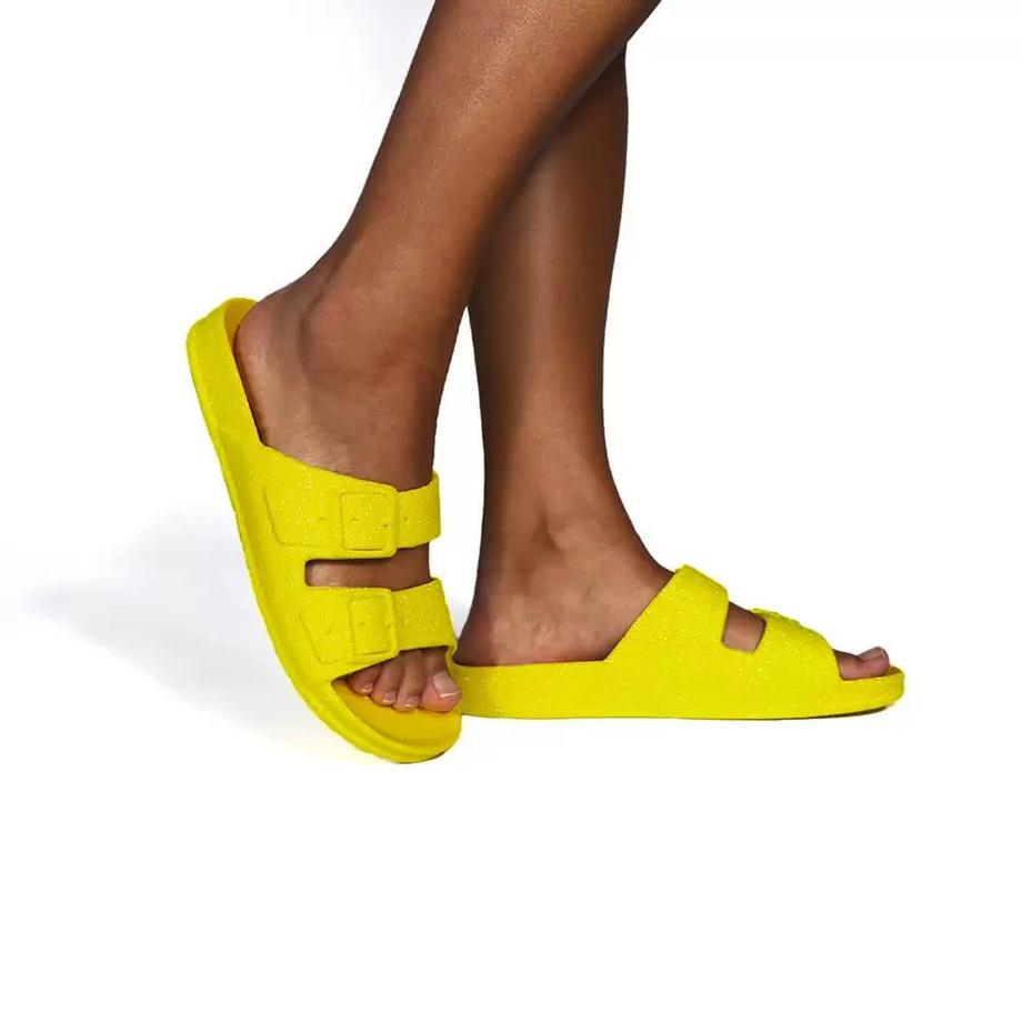 CACATOES Sandales Neon à Deux Brides et Boucles  