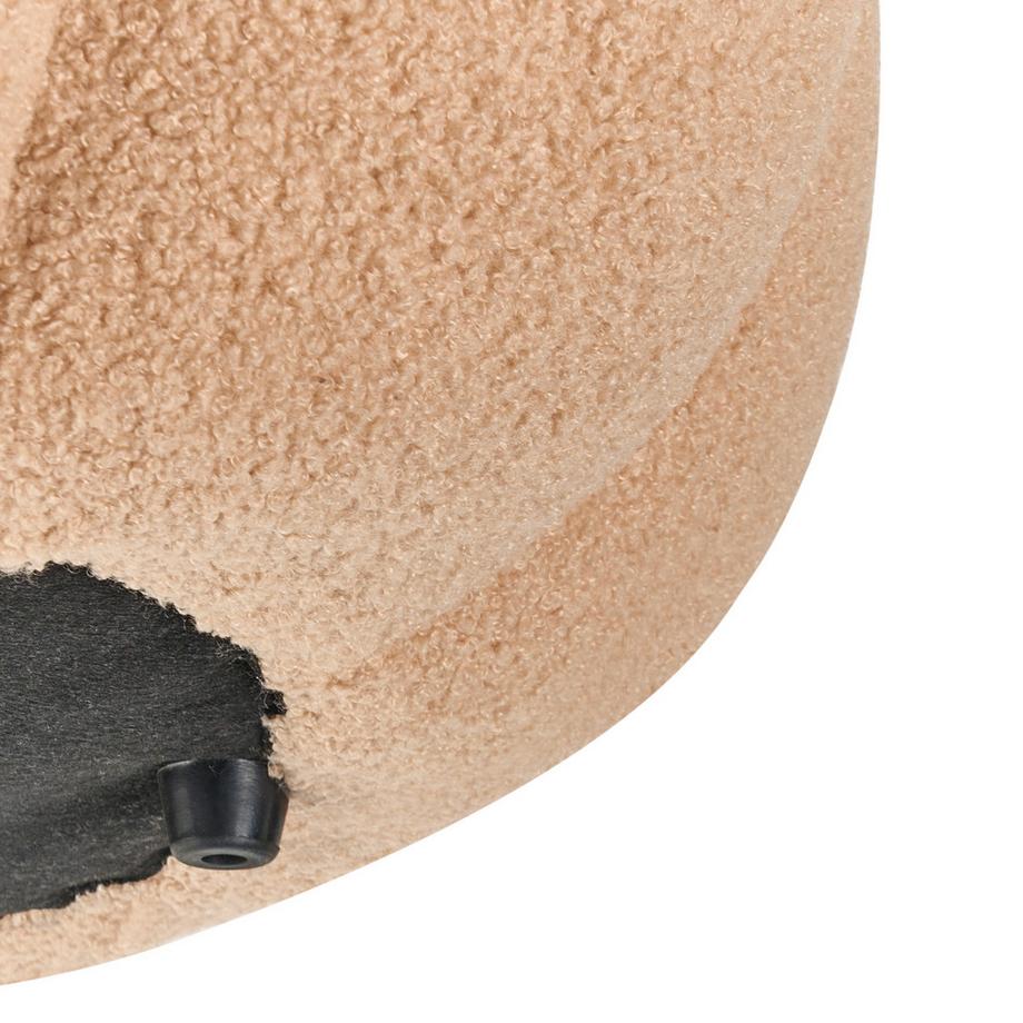 Beliani Pouf aus Bouclé Skandinavisch BEAUFORT  