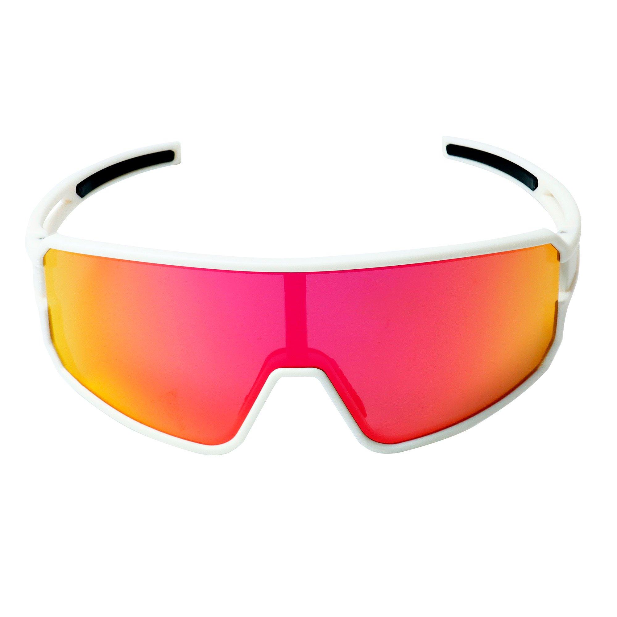 YEAZ  SUNWAVE Occhiali da sole sportivi crema bianco/rosa 